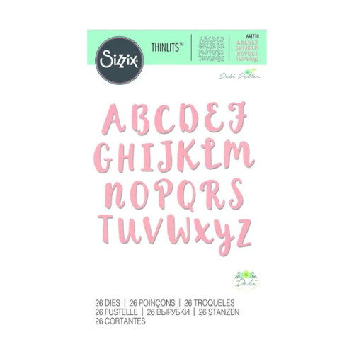 SIZZIX - Cutting Die - Thinlits - Capital Alphabet 26 pieces