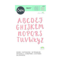 SIZZIX - Matrice de Découpe - Thinlits - Alphabet Capitales 26 pièces
