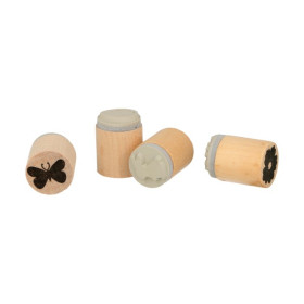ARTEMIO - Set de 4 Tampons - 20x25mm - Mariposa