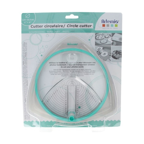 ARTEMIO - Cutter Rotatif Circulaire - Ø 2,4 à 15,3 cm + 3 Lames