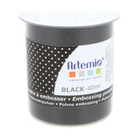 ARTEMIO - Embossing Powder 40ml - BLACK