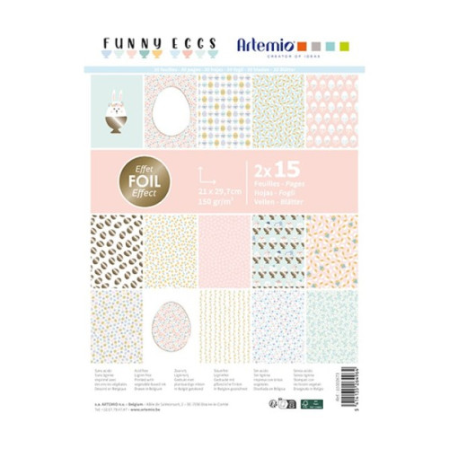 ARTEMIO - Pad 30 A4 Sheets 150 gsm - FUNNY EGG