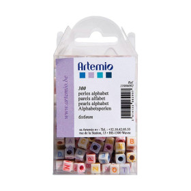 ARTEMIO - Alphabet Beads - Set of 300 - 6MM - BASE