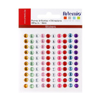 ARTEMIO - Adhesive Gems - Set of 100 - RONDS - 6mm