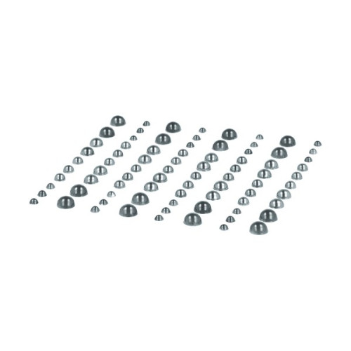 ARTEMIO - Adhesive Gems - Set of 80 - ARGENT