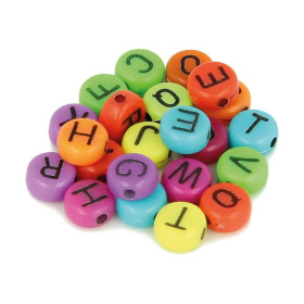 ARTEMIO - Perles Alphabet - Set de 300 - 7MM - VIF