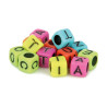ARTEMIO - Perles Alphabet - Set de 300 - 6MM - COULEURS