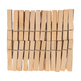 ARTEMIO - Wooden Clothespins - Set of 48 - 48x7MM