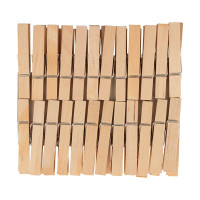 ARTEMIO - Pinces à Linge Bois - Set de 48 - 48x7MM