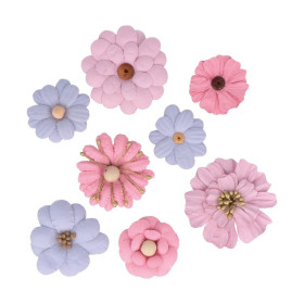 ARTEMIO - Fleurs en Papier - Set de 8 - PERLES - Lovely Swan
