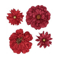 ARTEMIO - Fleurs en Papier - Set de 4 - ROUGE - Viva la Vida