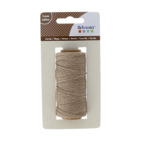 ARTEMIO - Bobine Ficelle Naturel Ficelle - 1 mm x 60 m