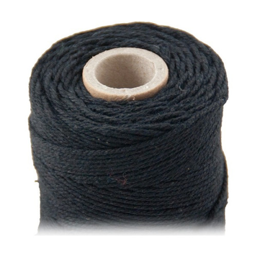 ARTEMIO - Bobine de Ficelle Coton Câblé - 1 mm x 65 m - Noir