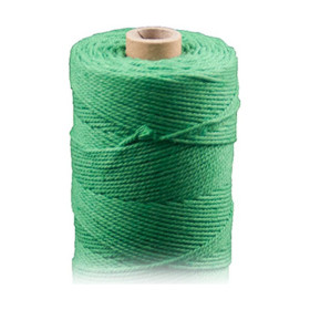 ARTEMIO - Cabled Cotton Twine Reel - 1.5 mm x 140 m - Vert Moyen