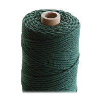 ARTEMIO - Bobine de Ficelle Coton Câblé - 1.5 mm x 140 m - Vert Foncé