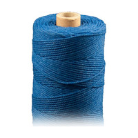 ARTEMIO - Cabled Cotton Twine Reel - 1.5 mm x 140 m - Bleu Roi