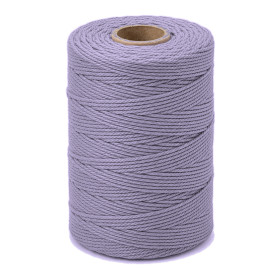 ARTEMIO - Cabled Cotton String Spool - 1.5 mm x 140 m - Lilac