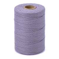 ARTEMIO - Cabled Cotton String Spool - 1.5 mm x 140 m - Lilac