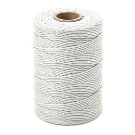 ARTEMIO - Cabled Cotton Twine Reel - 1.5 mm x 140 m - White