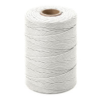 ARTEMIO - Cabled Cotton Twine Reel - 1.5 mm x 140 m - White