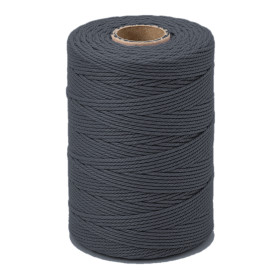 ARTEMIO - Cabled Cotton Twine Reel - 1.5 mm x 140 m - Anthracite