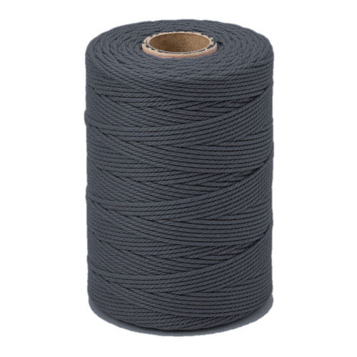 ARTEMIO - Cabled Cotton Twine Reel - 1.5 mm x 140 m - Anthracite