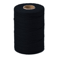 ARTEMIO - Cabled Cotton Twine Reel - 1.5 mm x 140 m - Black