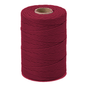 ARTEMIO - Cabled Cotton Twine Reel - 1.5 mm x 140 m - Burgundy