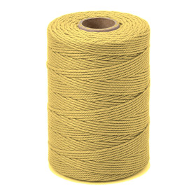 ARTEMIO - Cabled Cotton Twine Reel - 1.5 mm x 140 m - Yellow