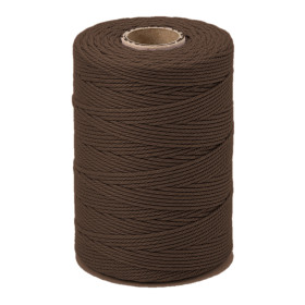 ARTEMIO - Cabled Cotton Twine Reel - 1.5 mm x 140 m - Chocolat
