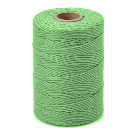 ARTEMIO - Cabled Cotton Twine Reel - 1.5 mm x 140 m - Vert Clair