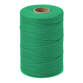 ARTEMIO - Cabled Cotton Twine Reel - 1.5 mm x 140 m - Vert Moyen