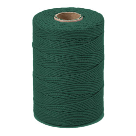 ARTEMIO - Cabled Cotton Twine Reel - 1.5 mm x 140 m - Vert Foncé