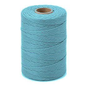ARTEMIO - Cabled Cotton Twine Reel - 1.5 mm x 140 m - Azur
