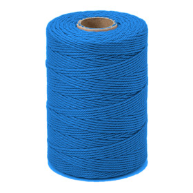 ARTEMIO - Cabled Cotton Twine Reel - 1.5 mm x 140 m - Bleu Roi