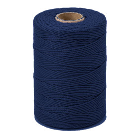 ARTEMIO - Cabled Cotton Twine Reel - 1.5 mm x 140 m - Navy