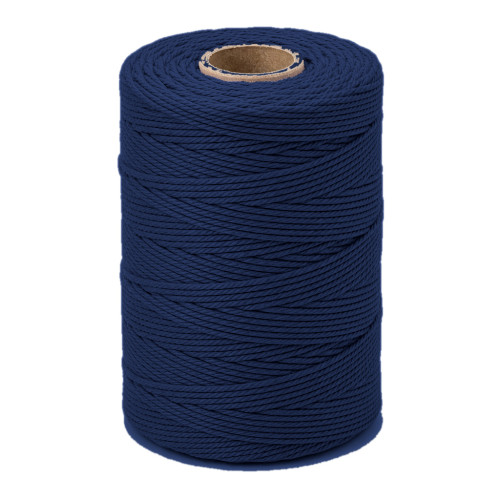 ARTEMIO - Cabled Cotton Twine Reel - 1.5 mm x 140 m - Navy