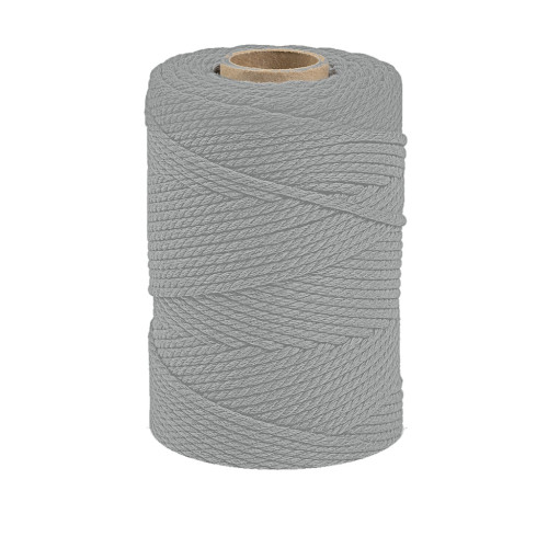 ARTEMIO - Bobine de Ficelle Coton Câblé - 2.2 mm x 70 m - Gris