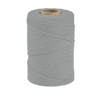 ARTEMIO - Cabled Cotton String Spool - 2.2 mm x 70 m - Grey