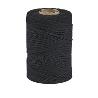 ARTEMIO - Bobine de Ficelle Coton Câblé - 2.2 mm x 70 m - Noir