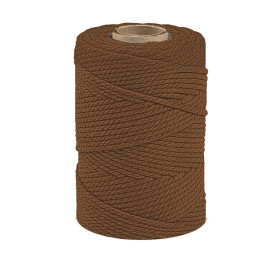 ARTEMIO - Cabled Cotton String Spool - 2.2 mm x 70 m - Brown