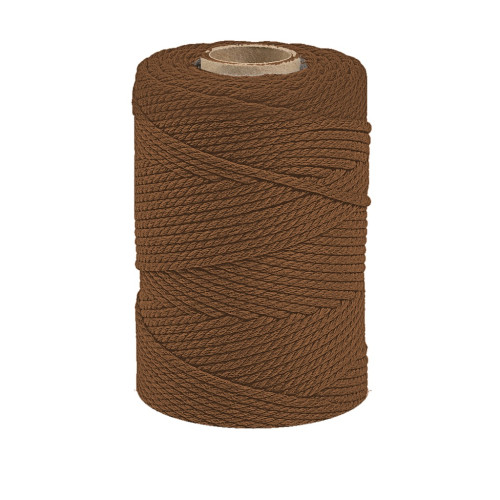 ARTEMIO - Bobine de Ficelle Coton Câblé - 2.2 mm x 70 m - Marron
