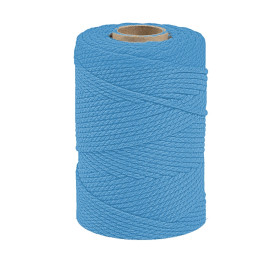 ARTEMIO - Cabled Cotton String Spool - 2.2 mm x 70 m - Azure