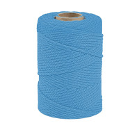 ARTEMIO - Cabled Cotton String Spool - 2.2 mm x 70 m - Azure