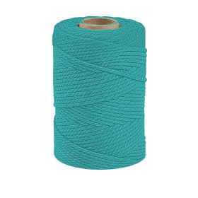 ARTEMIO - Cabled Cotton String Spool - 2.2 mm x 70 m - Turquoise