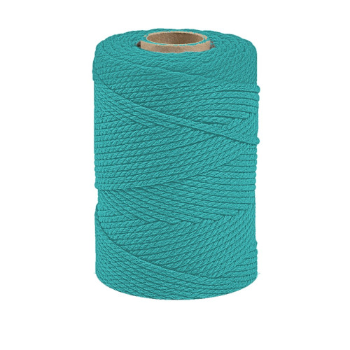 ARTEMIO - Cabled Cotton String Spool - 2.2 mm x 70 m - Turquoise