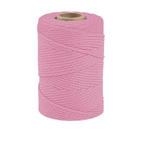 ARTEMIO - Cabled Cotton String Spool - 2.2 mm x 70 m - Light Pink