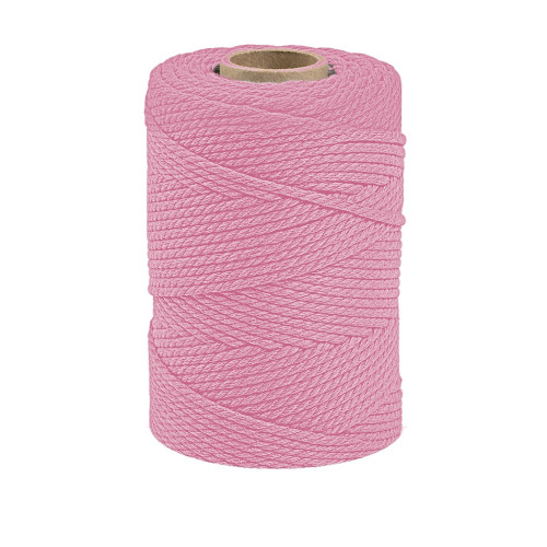 ARTEMIO - Cabled Cotton String Spool - 2.2 mm x 70 m - Light Pink