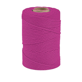 ARTEMIO - Cabled Cotton String Spool - 2.2 mm x 70 m - Fuchsia