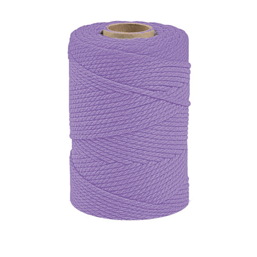 ARTEMIO - Cabled Cotton String Spool - 2.2 mm x 70 m - Lilac